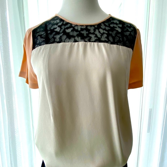 Diana Van Furstenberg Silk Top Sz.4 - Picture 1 of 4